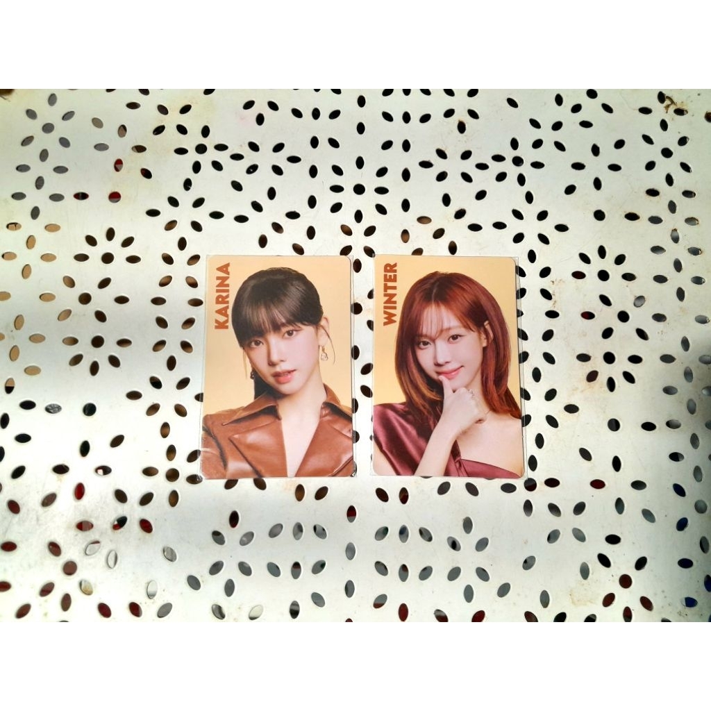 Aespa x nabati kanina & Winter photocard 1 ชุดอย่างเป็นทางการ