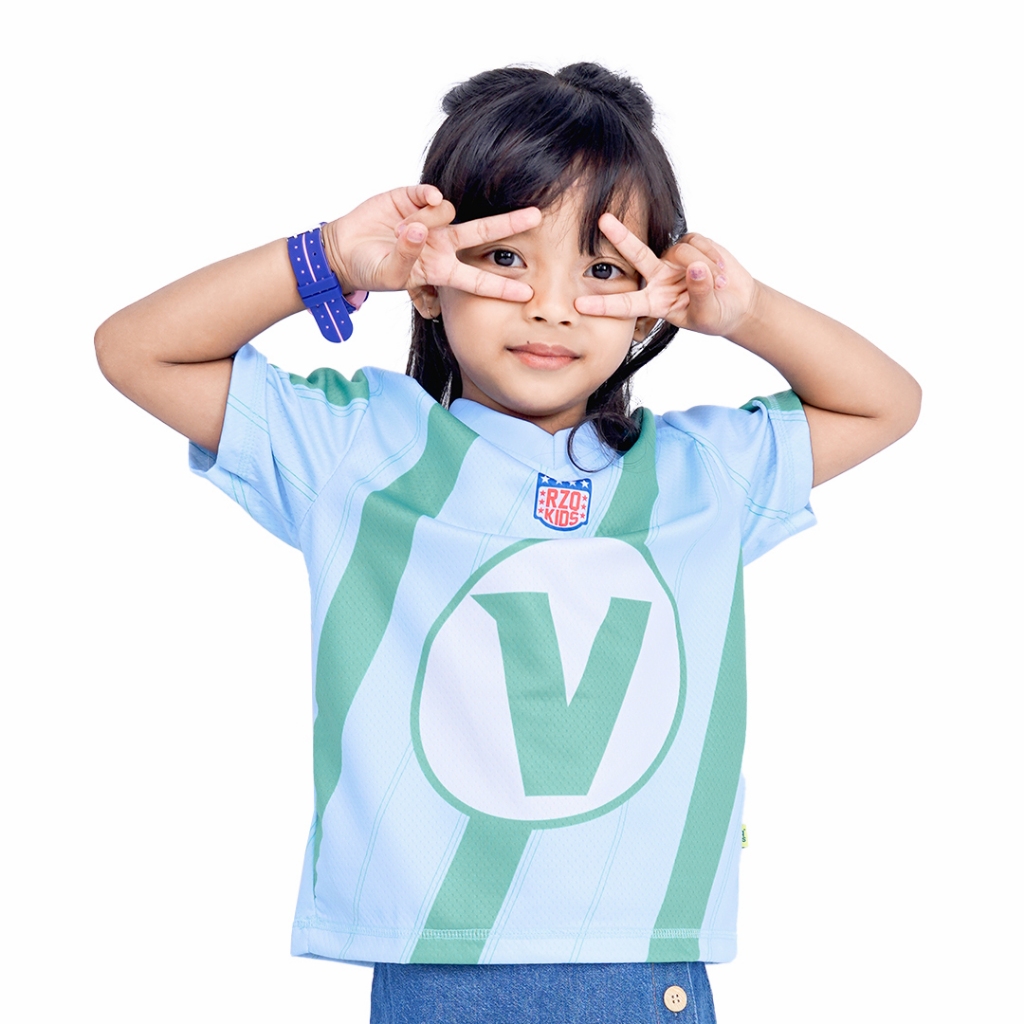 RZQKIDS / Alfabet V / Baju Jersey anak / NFL / Baseball / MLB / 1 -10 Tahun