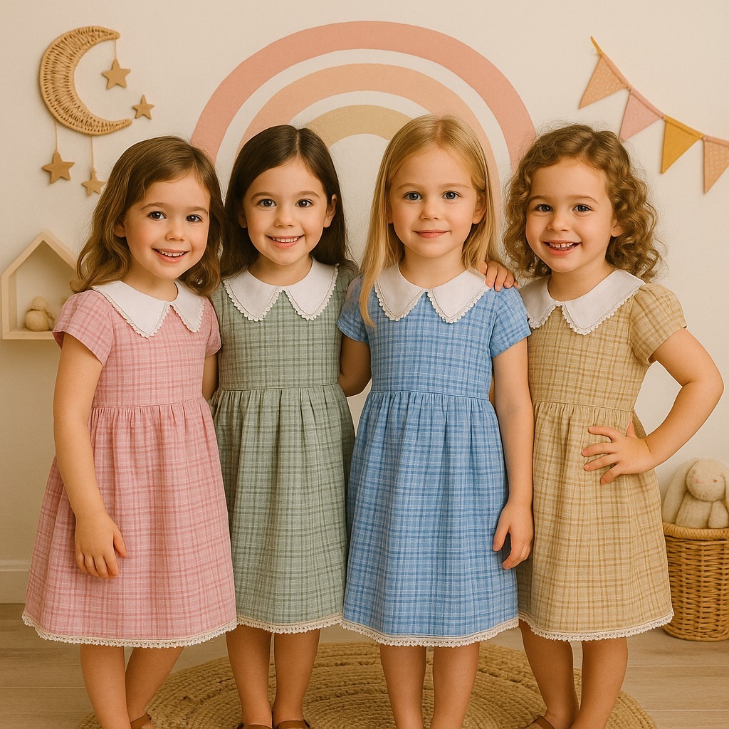 YUFFIE Kayla Dress 4432 - ชุดเดรสเด็กผู้หญิงสวยๆ 1-12 ปี