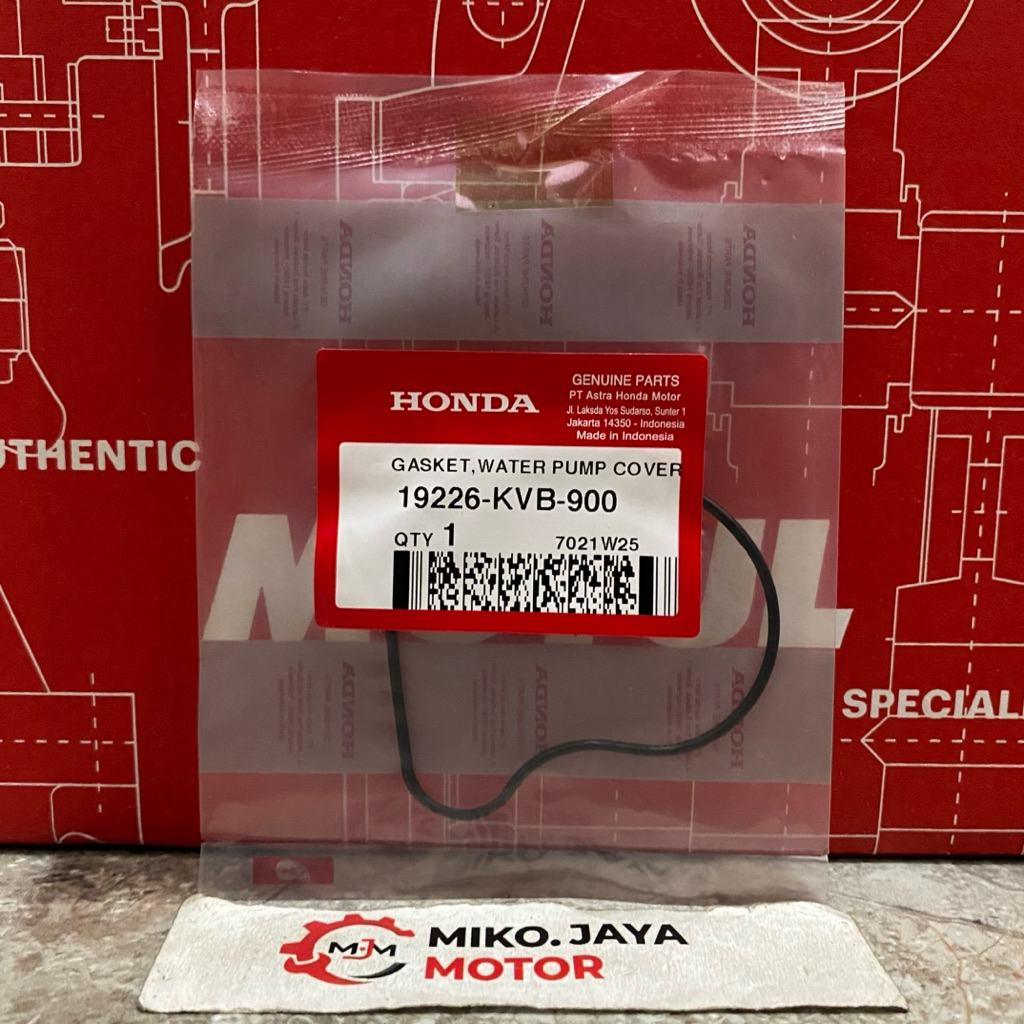 ฝาครอบปั๊มน้ํา ORING 19226-KVB-900 VARIO 110 คาร์บอน ORIGINAL HONDA