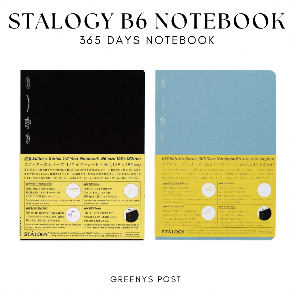 Stalogy Notebook Editors Series 365 B6 A6 Journal Notebook Journal Bojo
