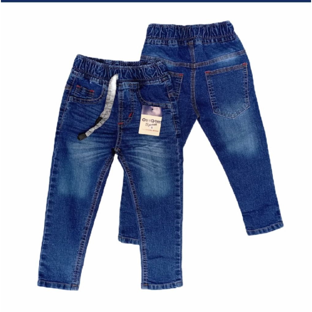 กางเกงยีนส์ขายาวเด็กชาย Bio Wash วัสดุเนื้อนุ่ม Street Jeans 10 0ns (2-7 ปี)