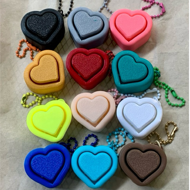 GANTUNGAN Fidget Clicker Mini Heart Keychain - พวงกุญแจและของเล่นสุดน่ารัก