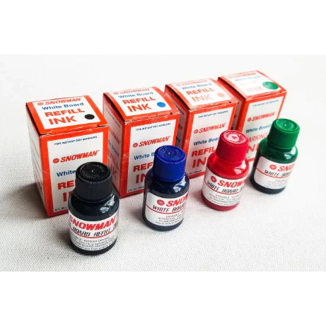 SNOWMAN BG12 WHITEBOARD MARKER REFILL / ORIGINAL SNOWMAN INK / WHITEBOARD MARKER INK / WHITEBOARD IN