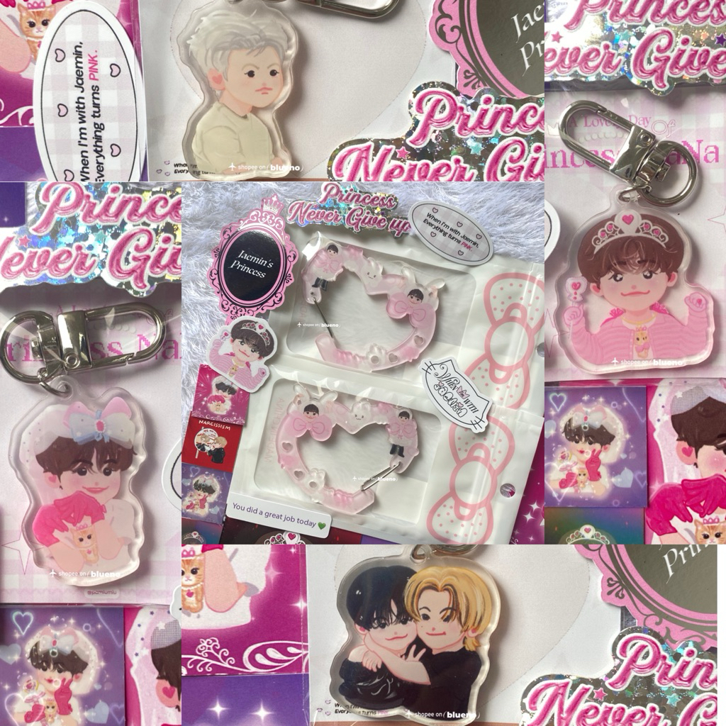 [READY] CARABION KEYRING ACRYLIC PRINCESS JAEMIN BY PAMIUMIU GONGJU ACRYLIC FAN ART CUTE MARK BLONDE
