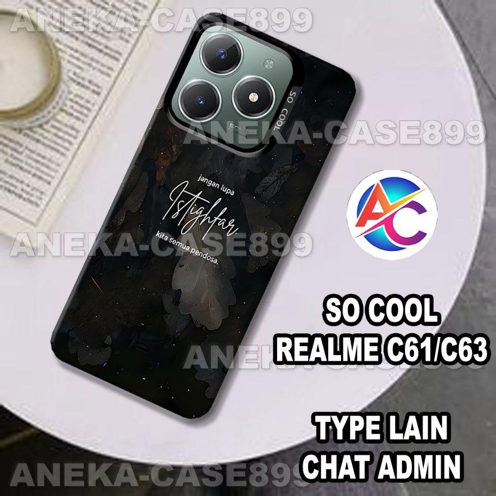 AC57/Case Hp Realme C61 - Realme C63 ล่าสุด 2024 Motif Quotes Case Quality - OPPO - Silicone Casing