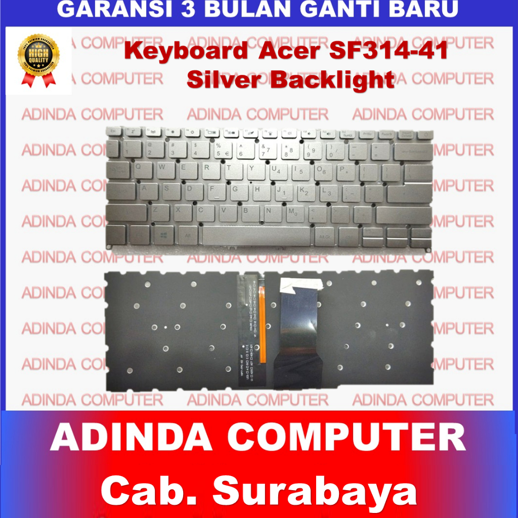 คีย์บอร์ด Acer SF314-41 511 Infinite 4 SF314 SF314-42 SF314-54 SF314-54g A314-22 SF314-56 A314-35 SF