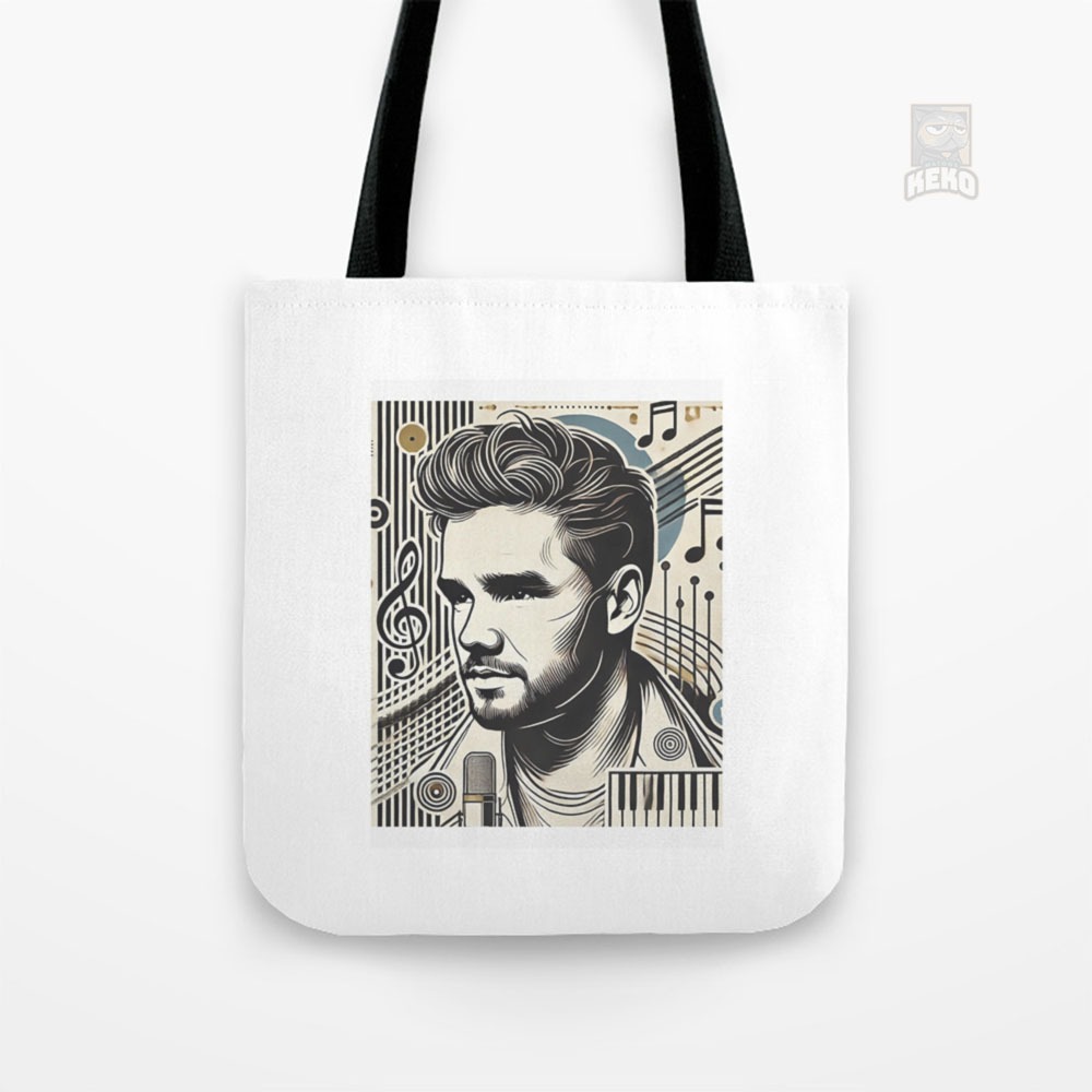 Liam Payne Tribute Art Minimalist Music Fan Design Tote Bag