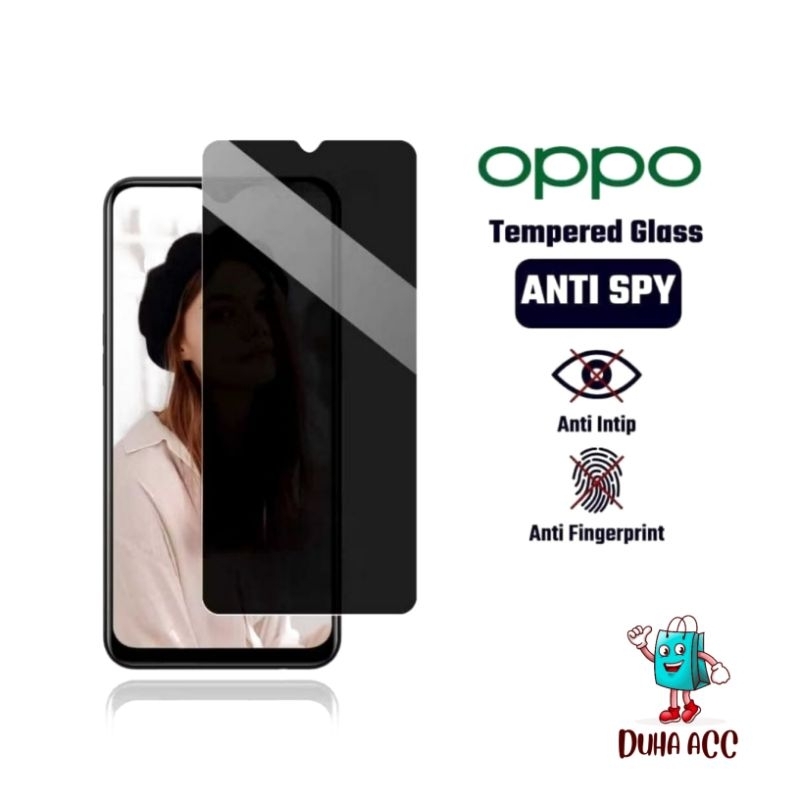 กระจกนิรภัยป้องกันสายลับประเภทOppo A3 2024 A3 PRO 2034 A3X 2024 A1K A3S A5s A7 A7N A7X A8 A9 A9x