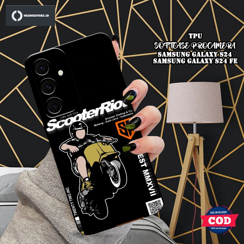 HP เคส SAMSUNG GALAXY S24 / S24 FE - Motorcycle Motif - SAMSUNG GALAXY S24 FE / S24 Softcase - เคสโท