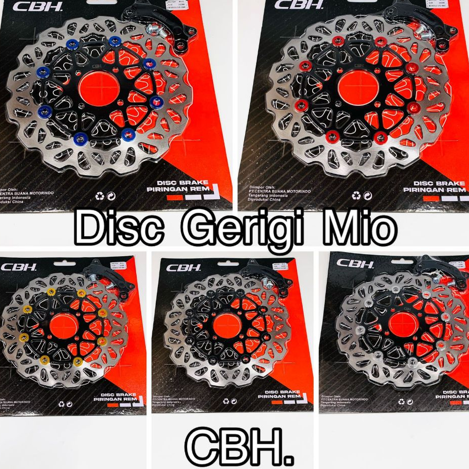 ดิสก์เบรกหน้าดิสก์เบรกหน้า CBH Mio 260 มม.4 หลุม Plus PNP Discbrake Bracket หยัก Kembang