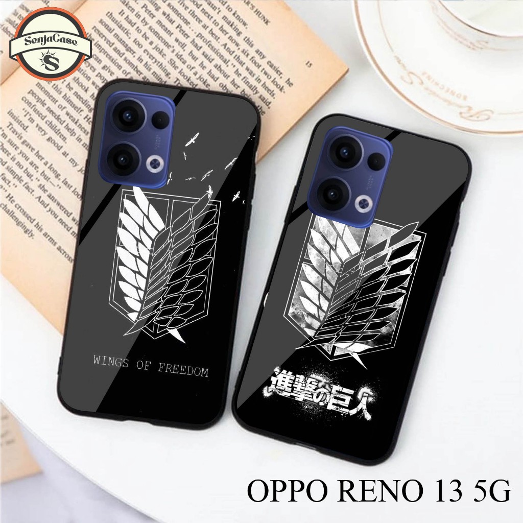 HP SENJACASE SOFTCASE GLASS TYPE 0PP0 RENO 13 5G ใหม่ล่าสุด - Silicone - เคสเคลือบเงา - เคส - ล่าสุด