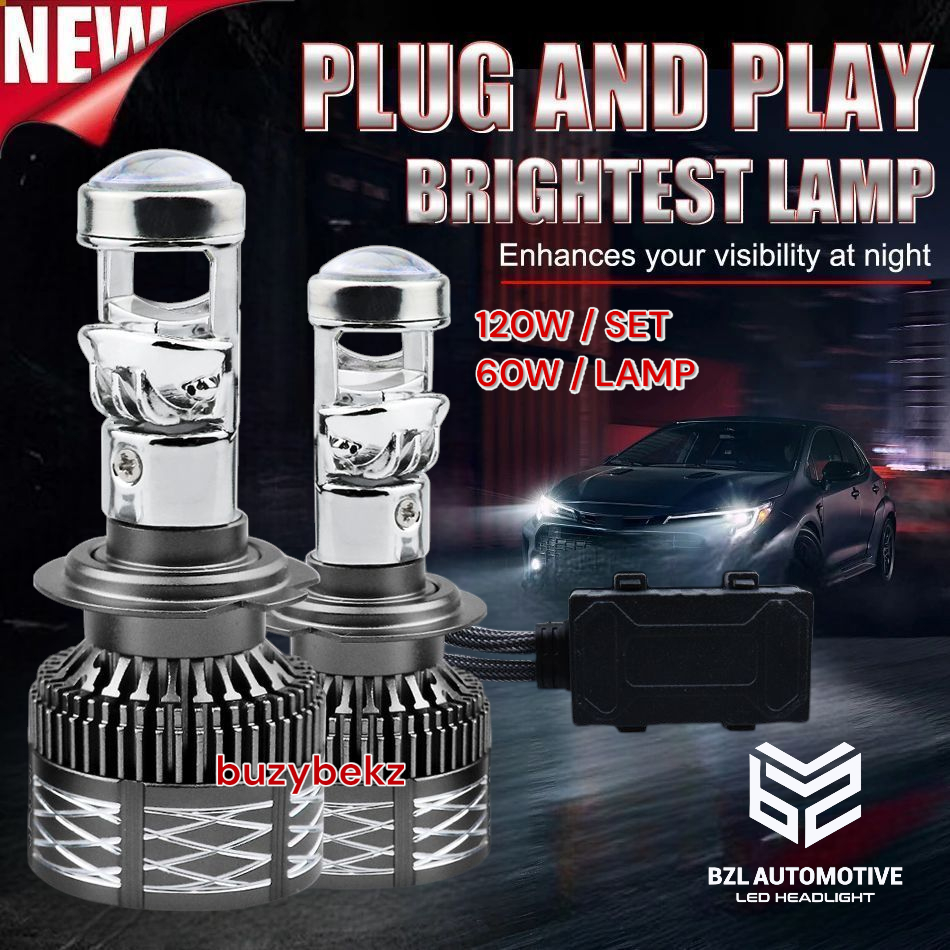 RK BZL X80 PRO LED LAMP H11 H8 H9 H16 HB4 9006 HB3 9005 H7 H4 HEADLAMP หมอก CARAMP เลเซอร์ MINI