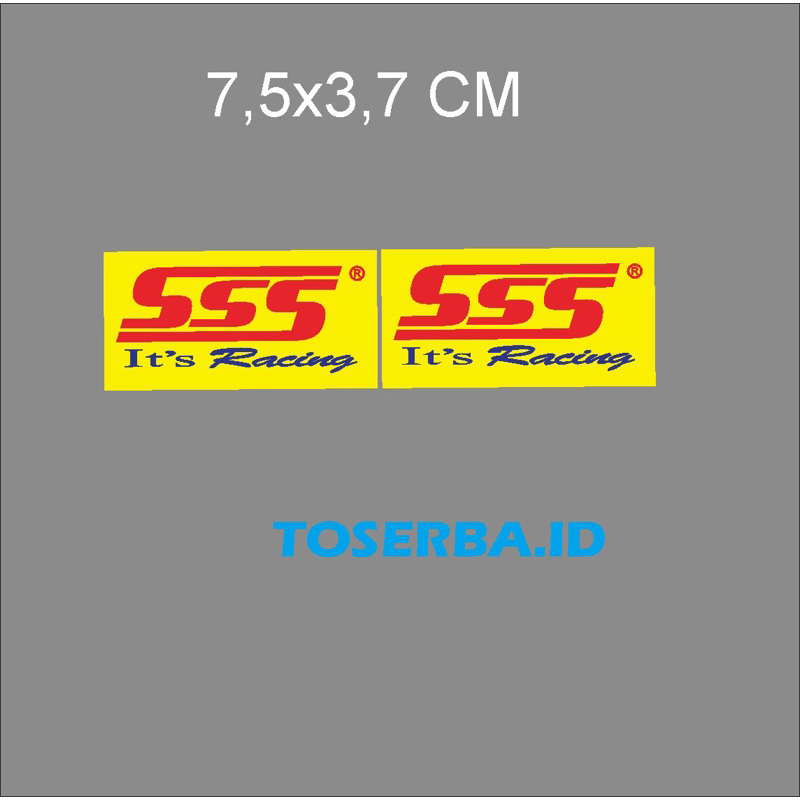 SSS Its Racing Sticker ขนาด 7.3x3.7ซม