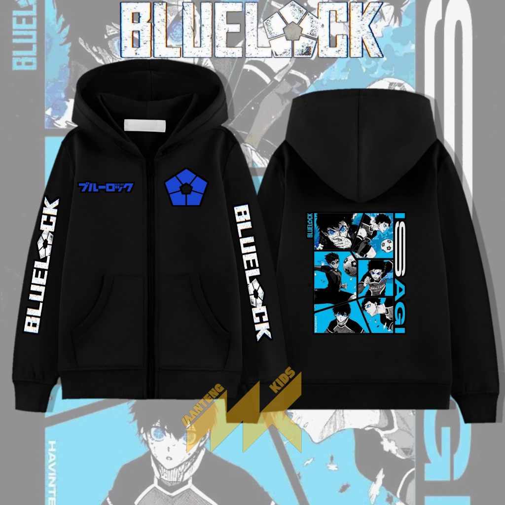 Blue Lock ISAGI yoichi เสื้อแจ็คเก็ตซิปสําหรับเด็ก/BlueLock สําหรับเด็กสําหรับเด็กชายและเด็กหญิง