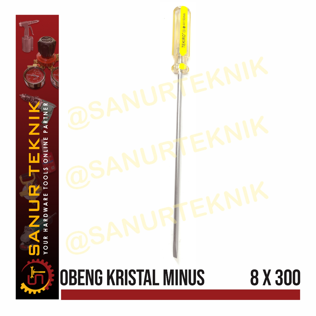 TEKIRO IN LINE SCREWDRIVER / Crystal SCREWDRIVER MIN MINUS 8 x 300