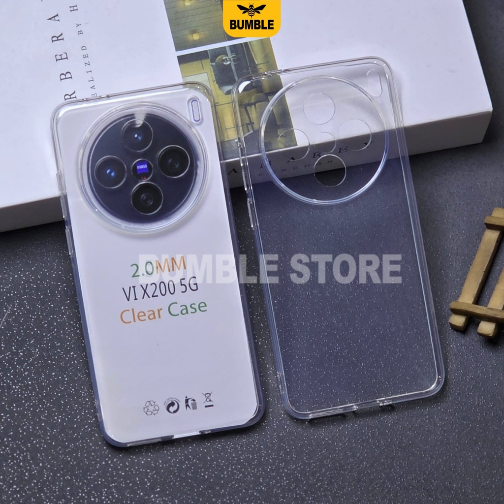 Bumble - Vivo X200 Vivo X200 Pro 5G Softcase Clear Case Bening 2.0mm Case Vivo X200 Vivo X200 Pro 5G