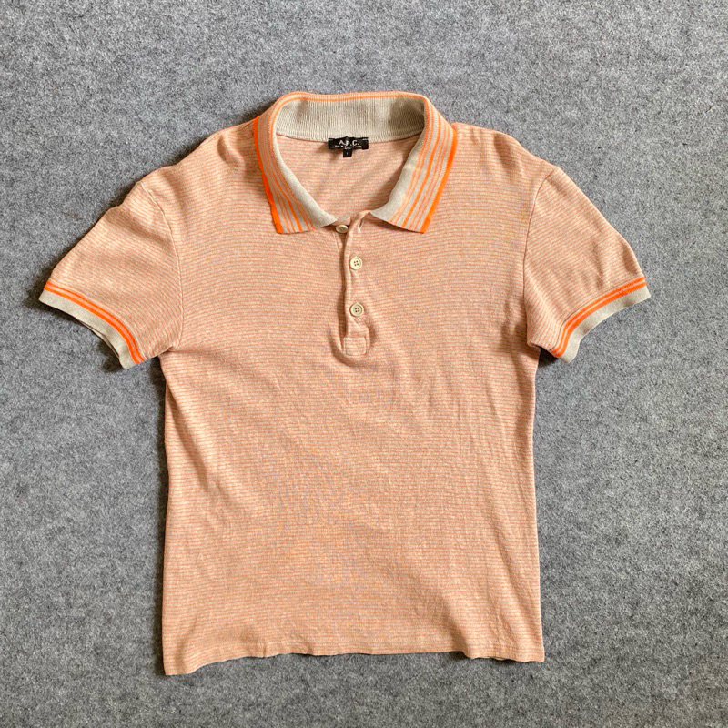 APC Paris เสื้อโปโลแถบพื้นฐาน