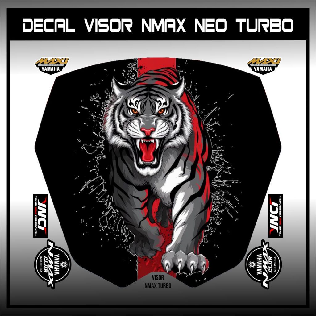 Nmax Neo Visor Sticker / Nmax Turbo / Nmax Turbo / Neo Visor Decal Sticker / Nmax Tiger Winshield St