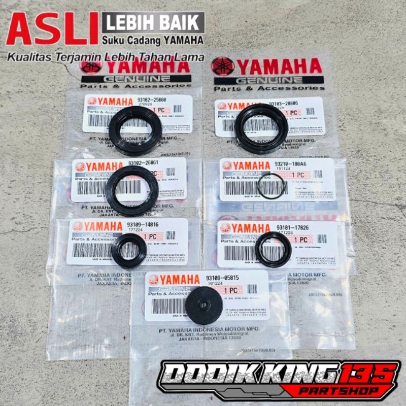 ชุดซีลเครื่องยนต์ MESIN 7 ชิ้น RX KING RXK RXS YT ORIGINAL YAMAHA ของแท้ PART