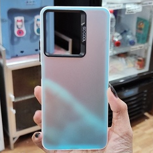 UNAGฮัง! แผ่น IMD SOCOOL REDMI NOTE 14 14Pro เปลี่ยนสีได้โฮโลแกรม เงิน Aurora ผิวมัน hardcase edge ป