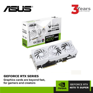 ASUS TUF RTX 4070 Ti SUPER BTF White GDDR6X 4070TiSuper 12G VGA CARD NVIDIA GEFORCE