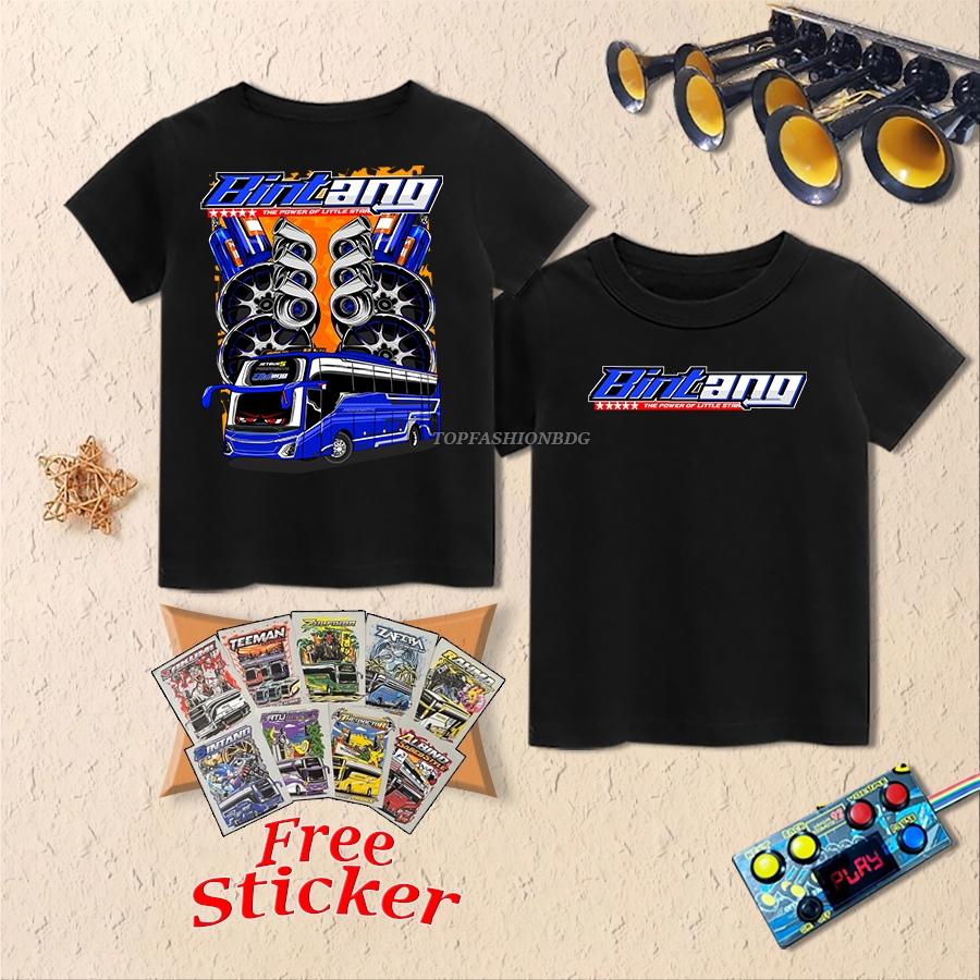 BINTANG Jetbus 5 Bus เสื้อยืด, Bus Mania Vector เสื้อสําหรับเด็กผู้ชาย, Tellet Bus 1-17 ปี
