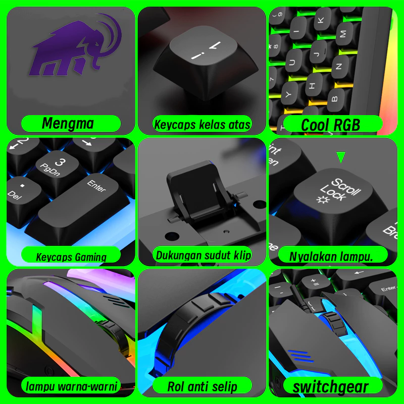 CAHAYA คีย์บอร์ดและเมาส์เกมมิ่ง RGB thumbnail 3