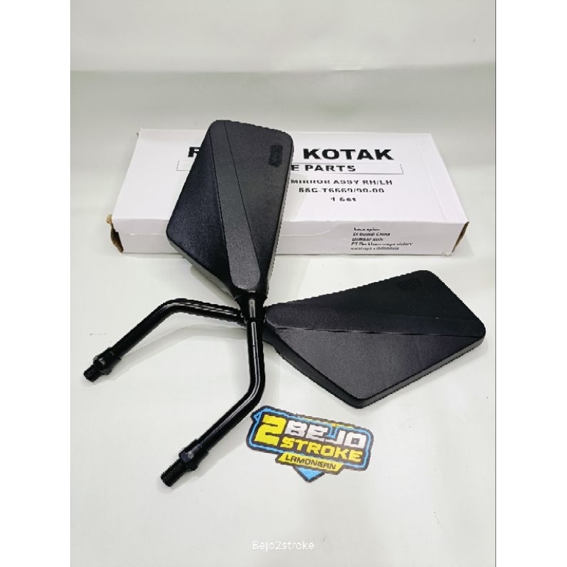 RXKING RX S MIRROR BOX YAMAHA LOGO BLACK STEM