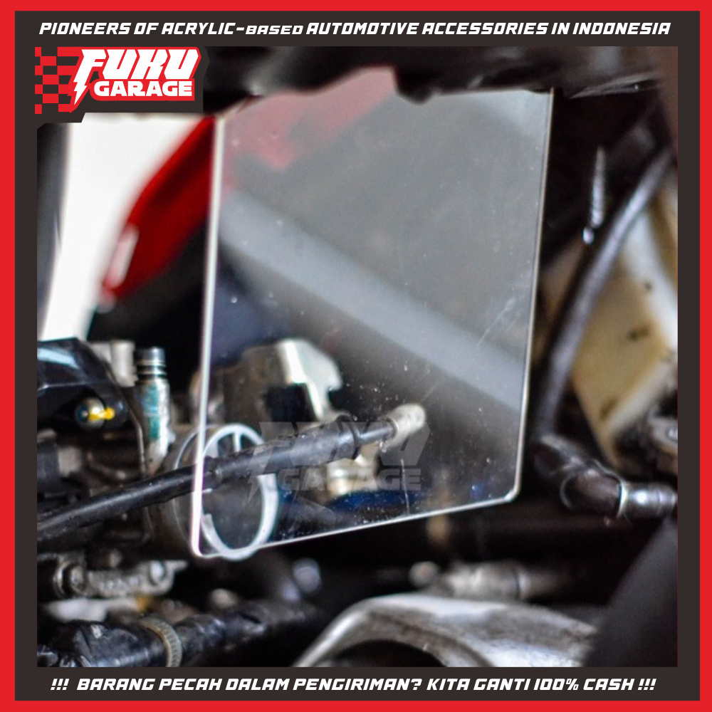อะคริลิค Mudflap Vario 125/150 downdraft / เปิดกรอง (ขนาดยาว) โดย Fuku โรงรถ