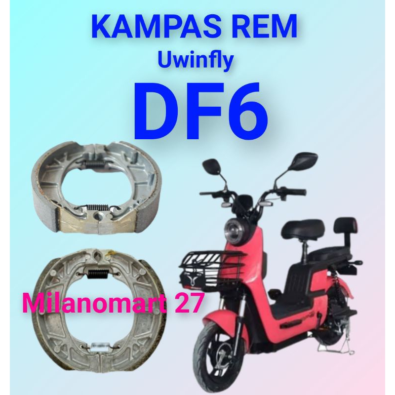 Uwinfly DF6 ผ้าเบรค uwinfly df6 ผ้าเบรคจักรยานไฟฟ้า