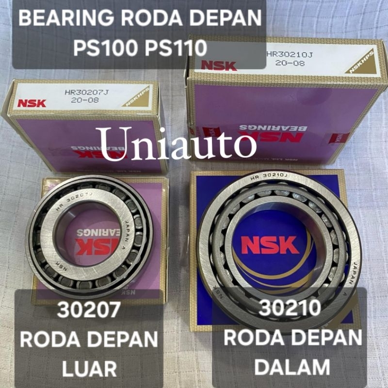 แบริ่ง 30207 30210 NSK, FRONT WHEEL INNER AND OUTER PS100