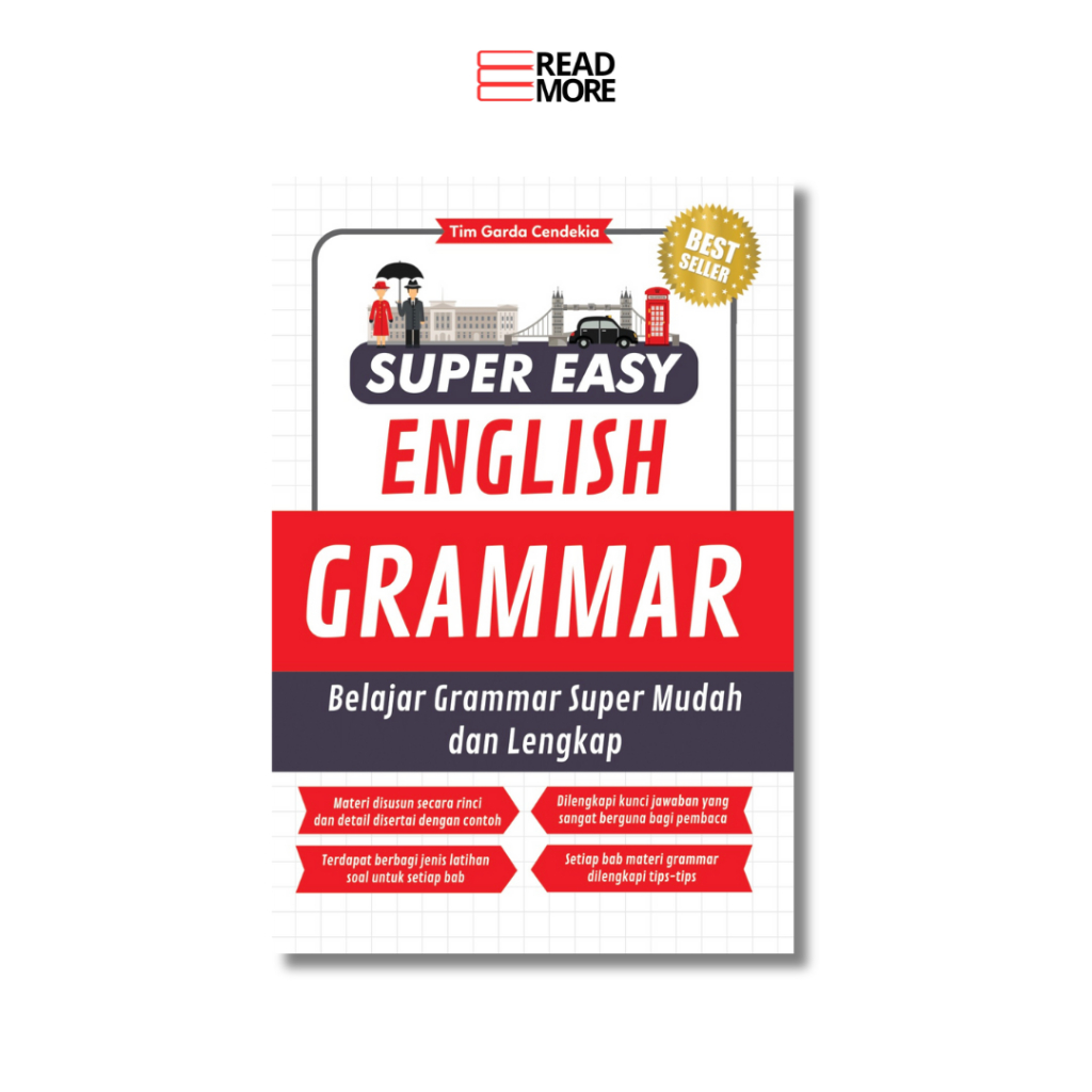 GARDA CENDEKIA / GRAMMAR ENGLISH BOOK / SUPER EASY ENGLISH GRAMMAR / ต้นฉบับ