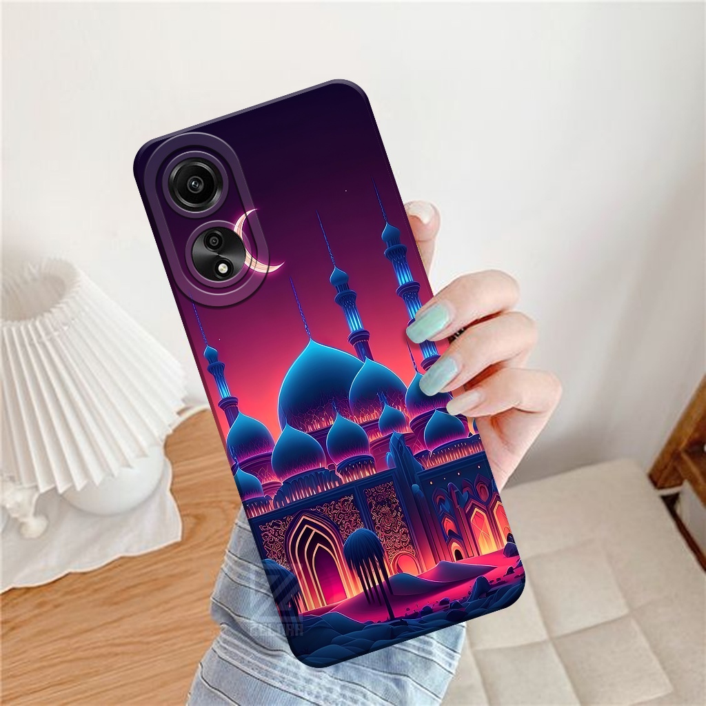 เคส HP Oppo A78 4G 2023 - เคสมัสยิดแฟชั่น - ZELORA - Oppo A78 4G Softcase - เคส Oppo A78 4G - เคส Op