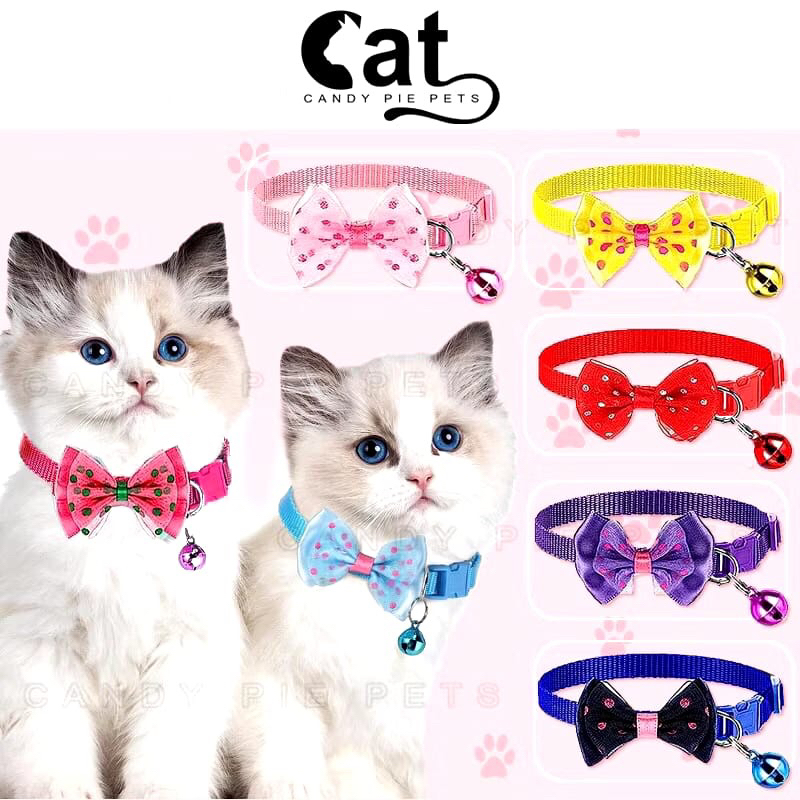 [COMELA] สร้อยคอแมว RIBBON สร้อยคอ ANIMAL RIBBON สร้อยคอสัตว์เลี้ยง สร้อยคอระฆัง อุปกรณ์เสริม PLAIN 
