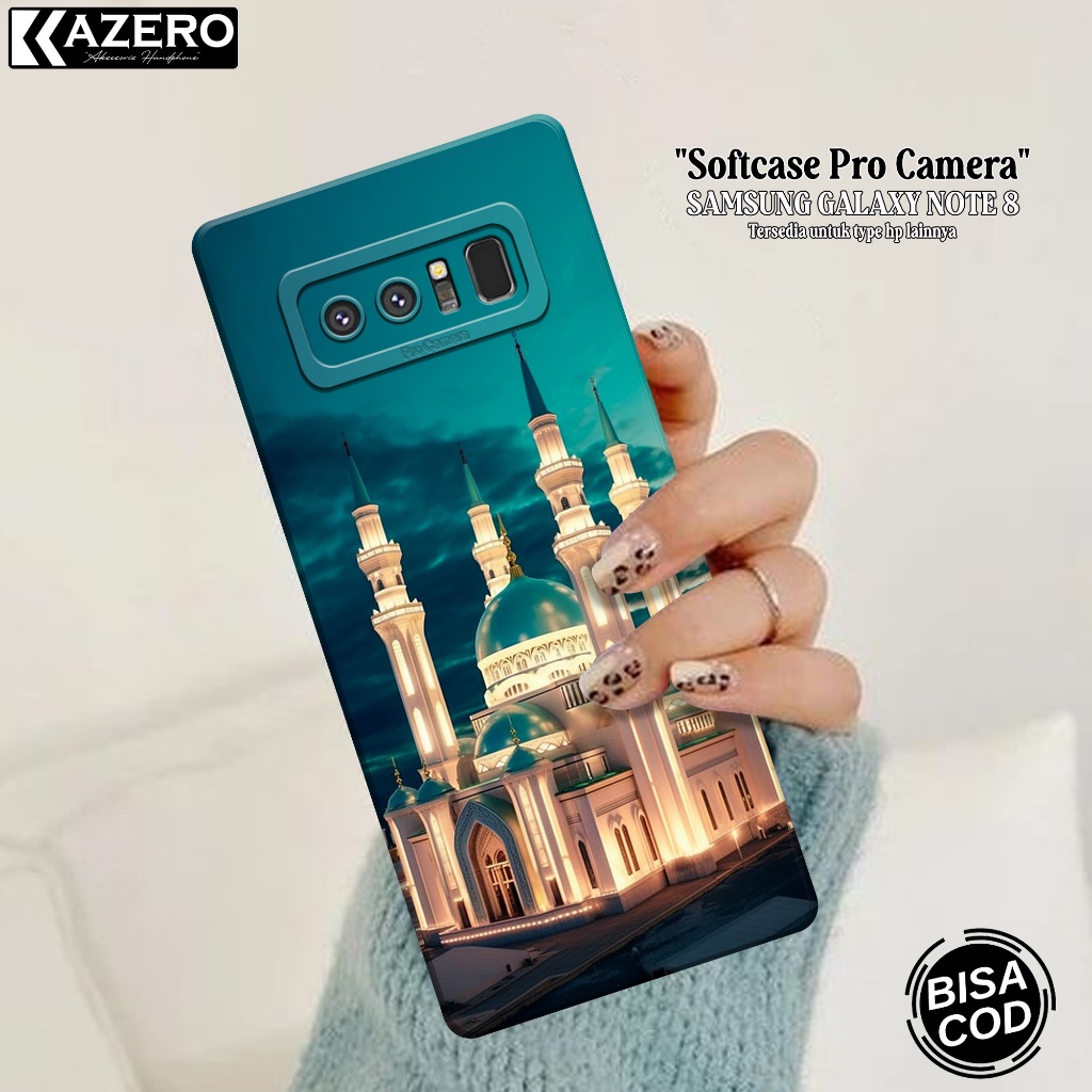 Softcase Hp SAMSUNG GALAXY NOTE 8 แฟชั่นกรณีมัสยิดกรณีSAMSUNG GALAXY NOTE 8 Proกล้องProtector Hpกรณี