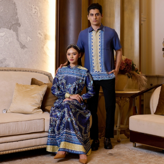 BIA by Zaskia Mecca - Couple Set Navy - Silk Road Expedition - Almaty Edition - แถมกล่อง