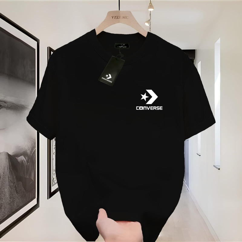 C0nv3r*s เสื้อยืดสําหรับผู้ใหญ่สําหรับผู้ชายและผู้หญิง, หวีผ้าฝ้าย 24s