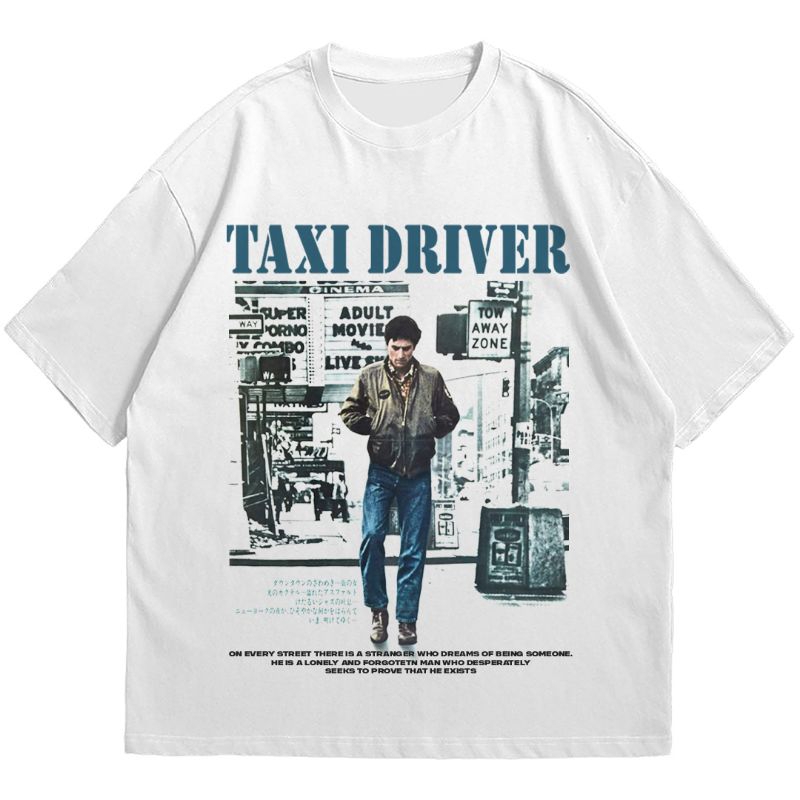 เสื้อยืด TAXI DRIVER 1976 FILM | เสื้อยืด VINTAGE MOVIE | หวีขาว 24s