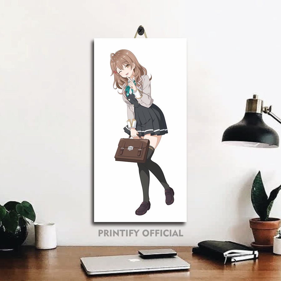 โปสเตอร์ไม้ตัวละครอนิเมะ Waifu Alya-San Tokidoki Bosotto | สินค้า Printify |ZRO/CKA74