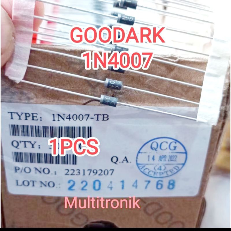 1N4007 GOODARK Diode 1N4007 ราคาต่อ 1 ชิ้น