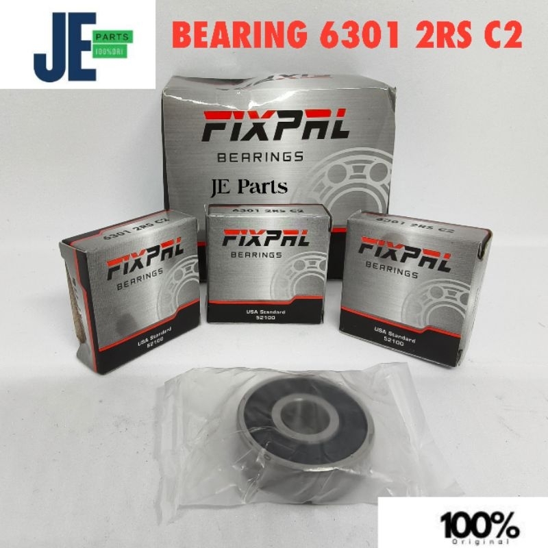 BEARING 6301 2RS (FIXXL) / ชิ้น / LAHER 6301 2RS