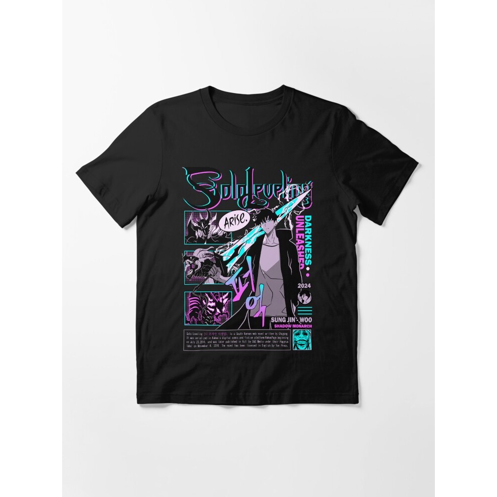 เสื้อยืด Solo Leveling sung jin-woo Arise Essential