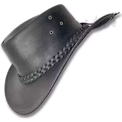 หนังเต็ม - หมวกคาวบอยหนังแท้ - NEW CRAZY HOUSE MENS LAKEN HAT