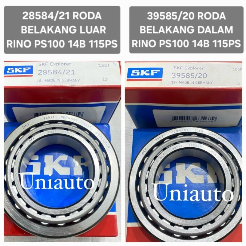 แบริ่ง 28584/20 39585/20 SKF REAR WHEEL Bearing OUTER INNER RINO 14B 115PS Lakers