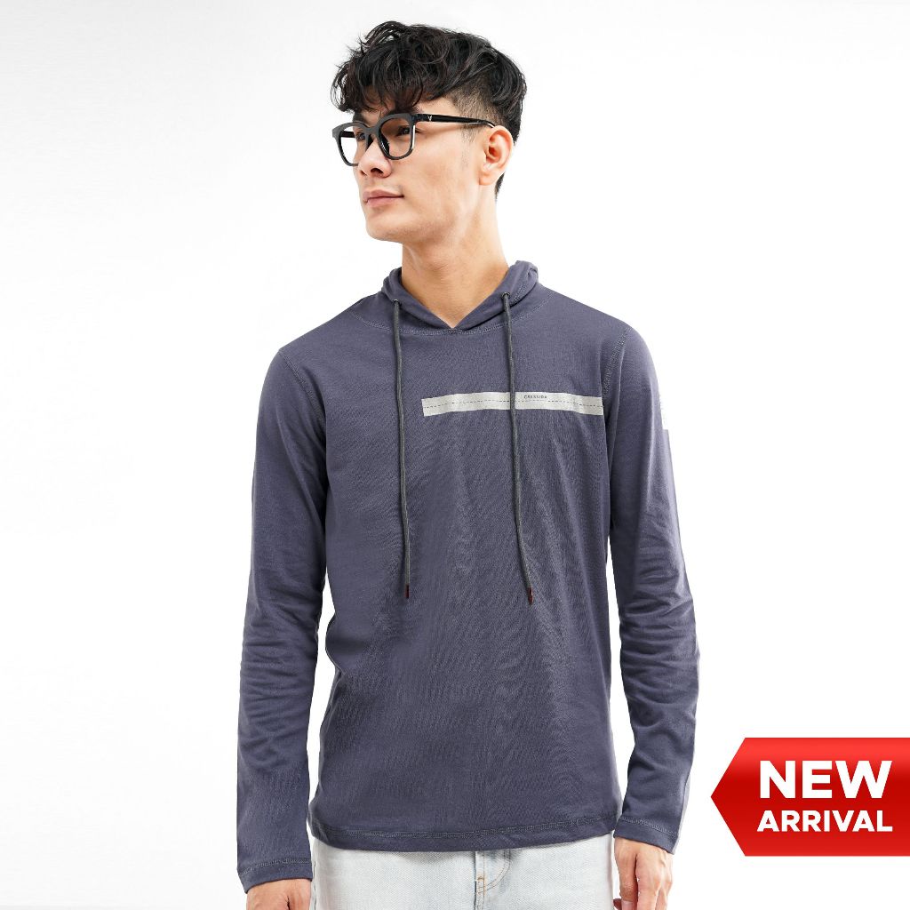 เสื้อฮู้ด Cressida ผู้ชาย สีเทา แขนยาว - MMHAL.UB020G