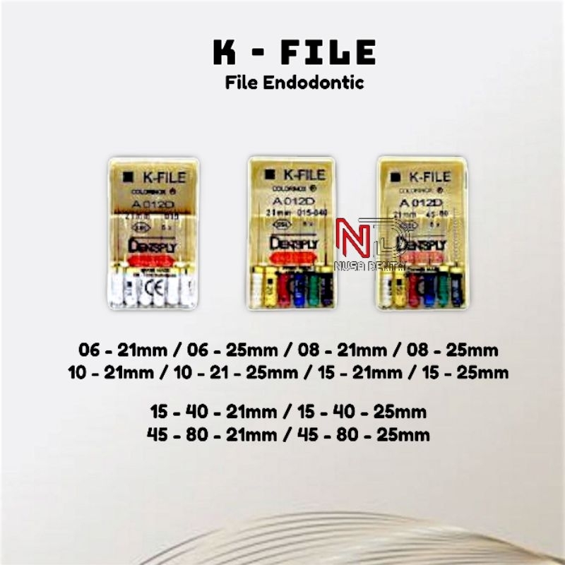 K FILE / KFILE DENTAL ENDO NEEDLE ( DENTSPLY)