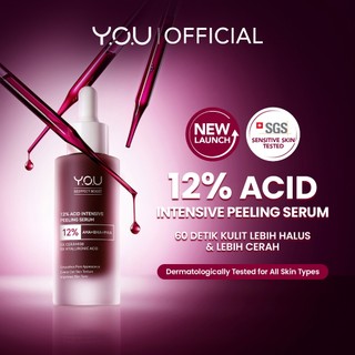 YOU 12% ACID INTENSIVE PEELING SERUM AHA BHA PHA Serum Eksfoliasi Untuk Kulit Cerah dan Halus