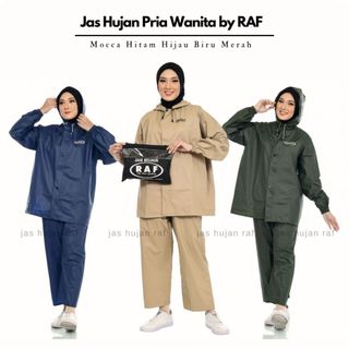 RAINCOAT , JAS HUJAN MANTEL BY RAF BAHAN PVC.0.25 BEST QUALITY ANTI REMBES