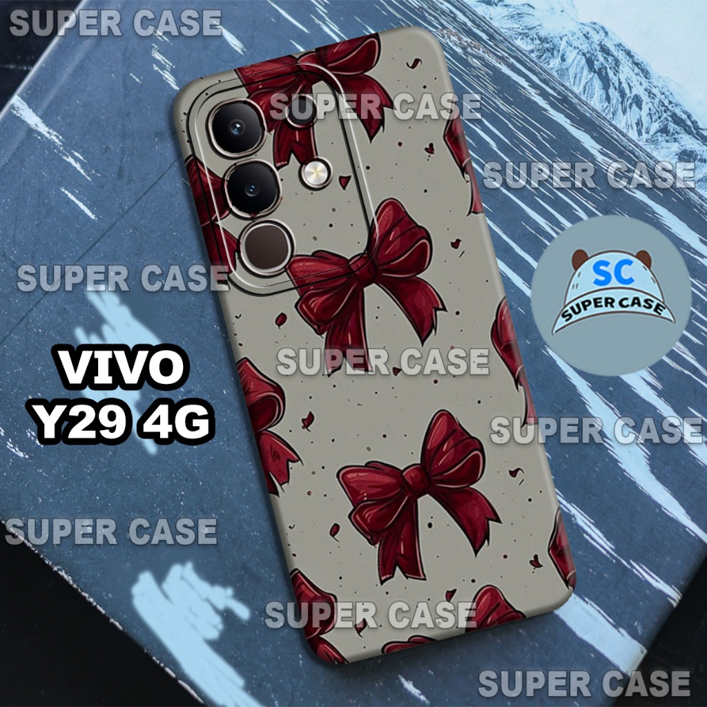 (Q7) Procamera Softcase สําหรับ VIVO Y29 4G HP ใหม่ล่าสุด | ริบบิ้น MOTIF | VIVO Y29 4G I Casing VIV